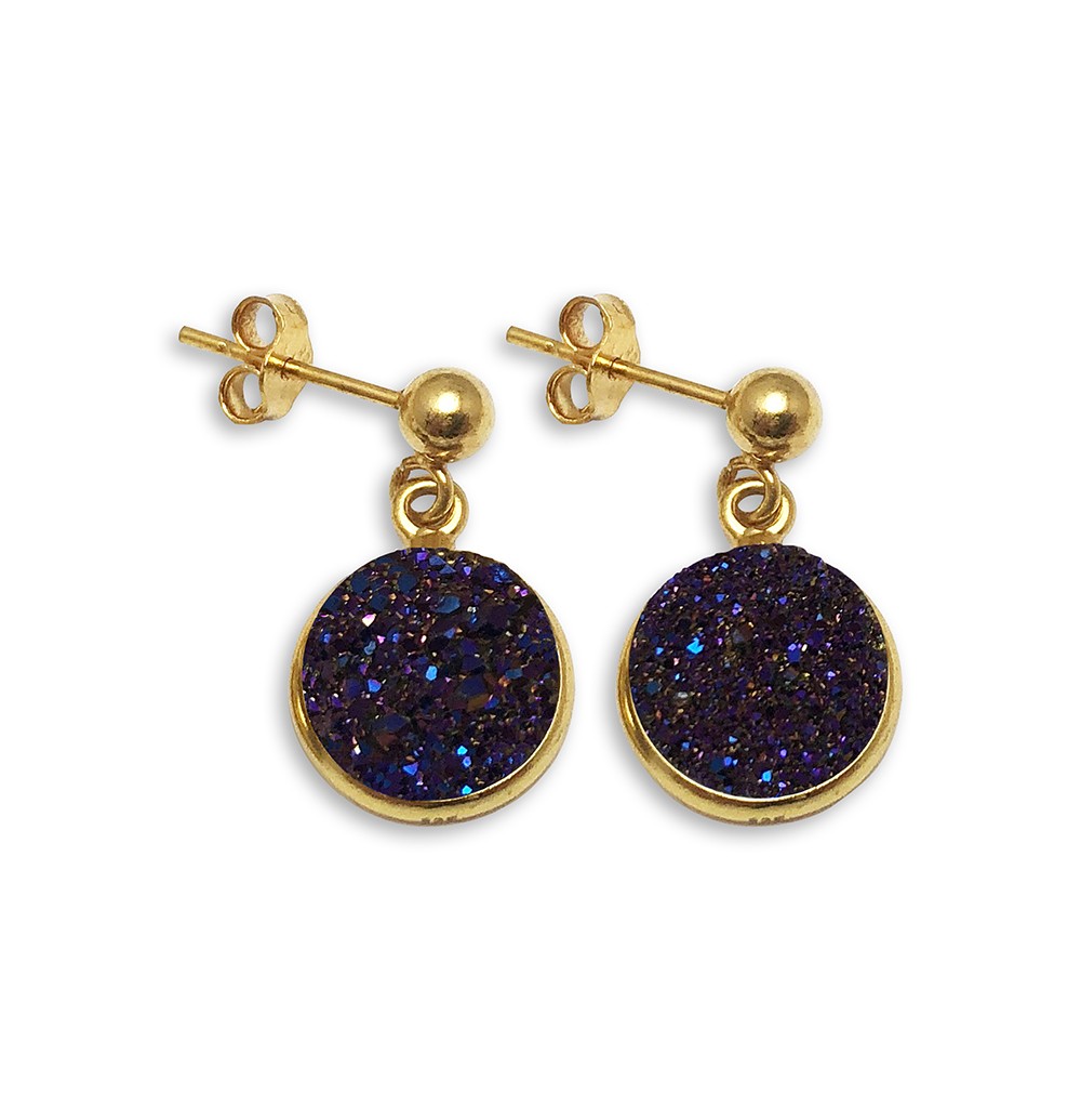 small druzy earrings